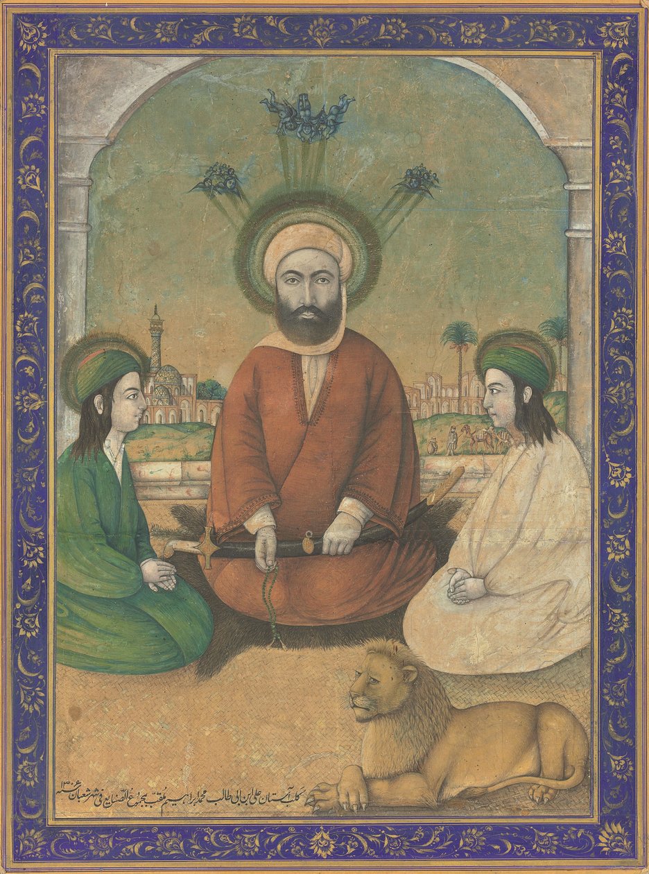 Eli, Hassan, kiedy Hussein, Qajar z Iranu autorstwa Iranian School