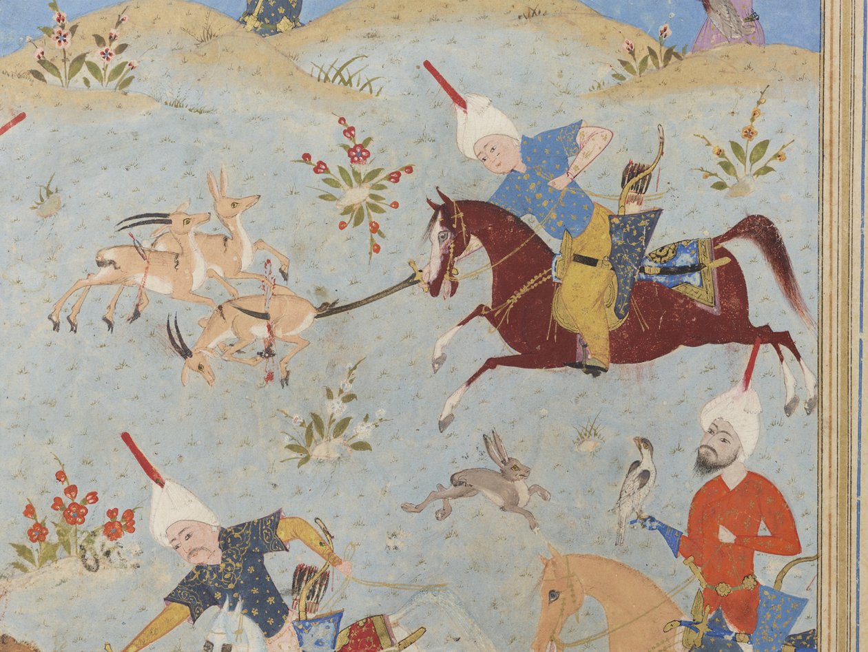 Folio z Khamsa autorstwa Iranian School