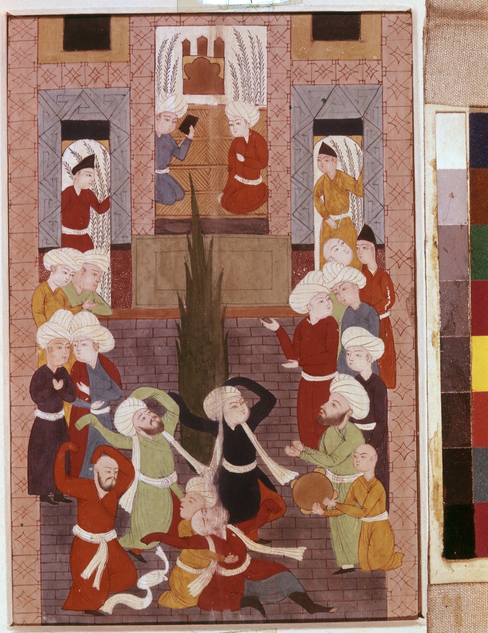 Taniec derwiszy autorstwa Iranian School
