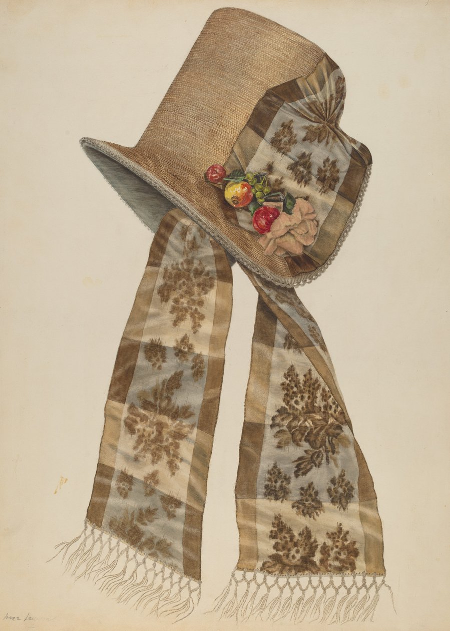 „Poke” Bonnet autorstwa Irene Lawson