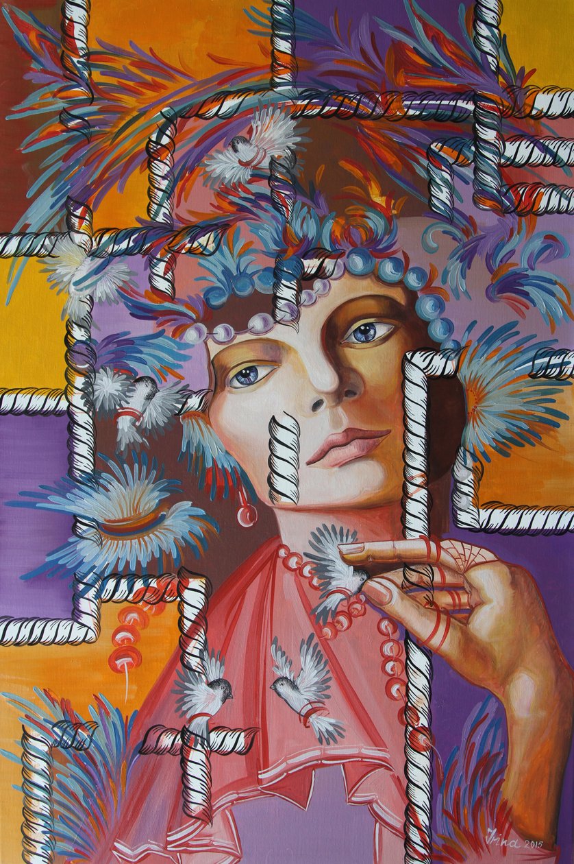 Kapelusz z piór, 2015 autorstwa Irina Corduban