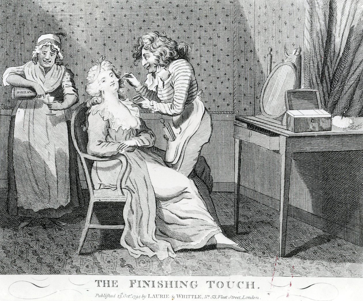 Wykończenie, 1794 autorstwa Isaac Cruikshank