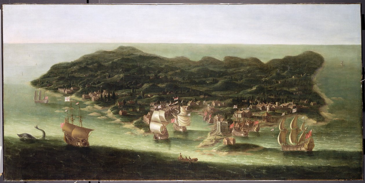 Wyspa Barbados, c.1694 autorstwa Isaac Sailmaker