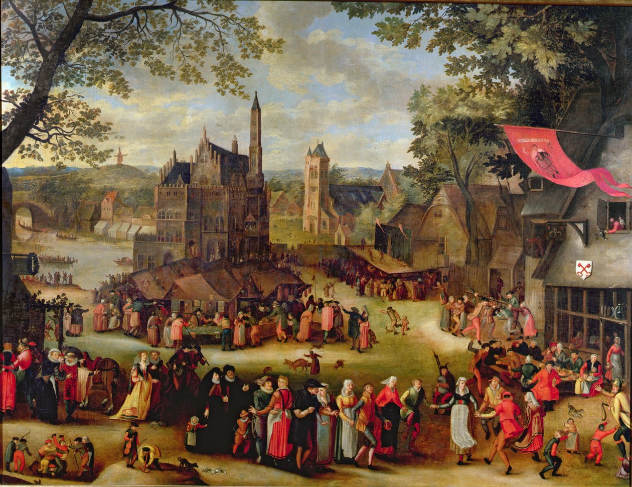 Jarmark flamandzki autorstwa Isaac Claesz Swanenburgh