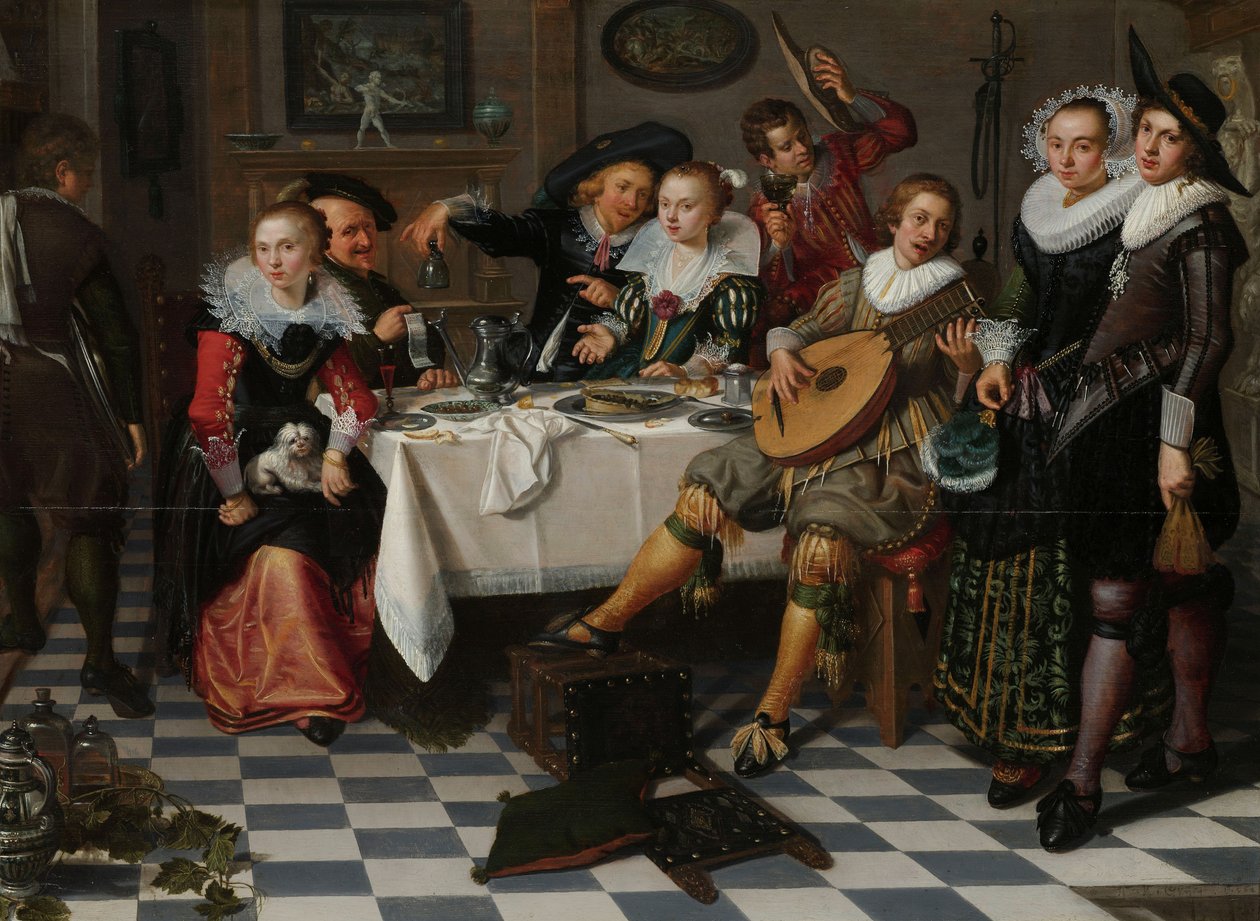 Wesoła Firma, 1629 autorstwa Isaac Elias