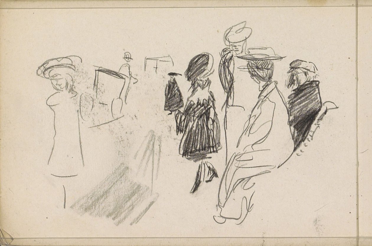 Postacie, prawdopodobnie w parku autorstwa Isaac Israels