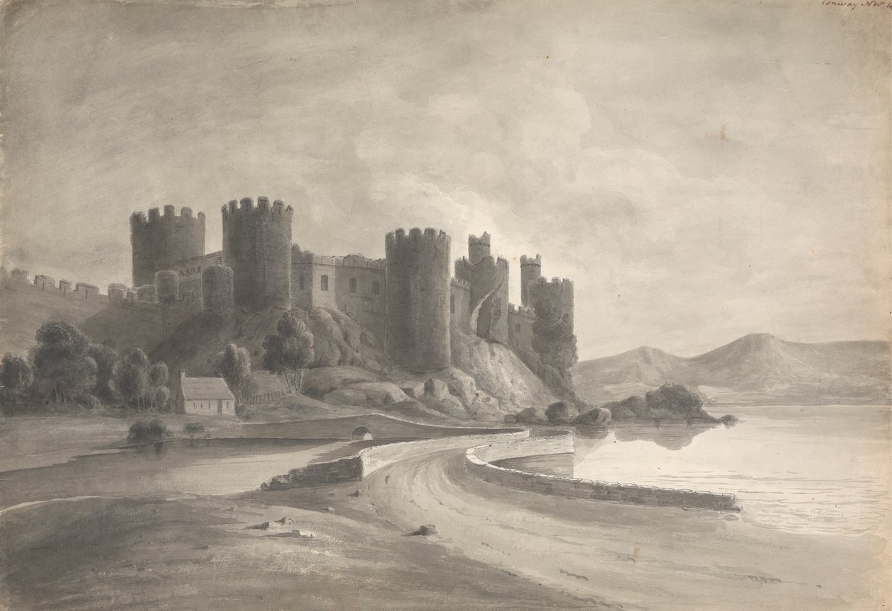 Conway (Castle, Północna Walia), listopad 1809 autorstwa Isaac Weld