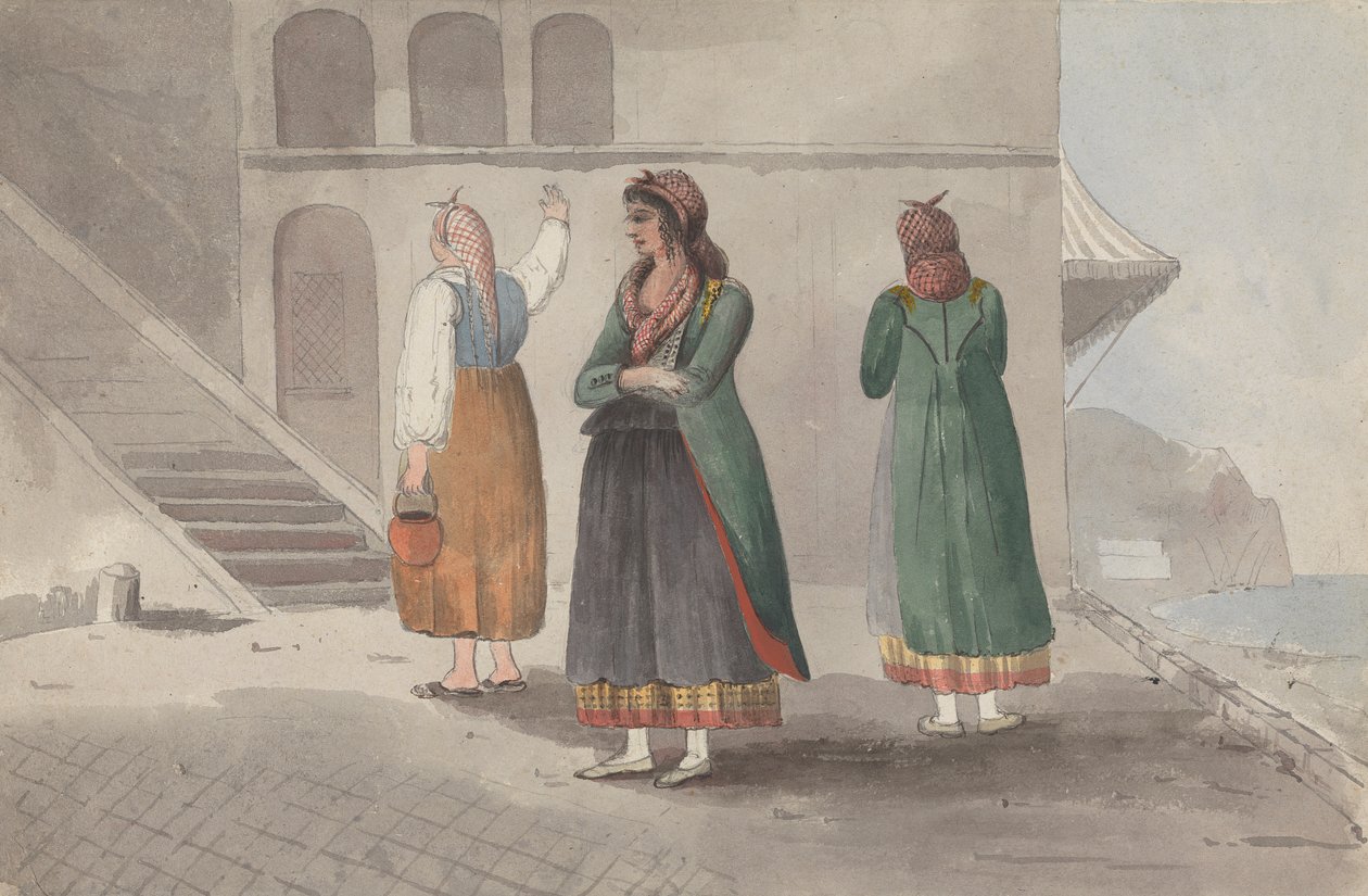 Kostium w Procida-Neapol autorstwa Isaac Weld