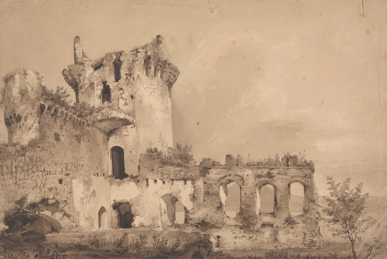 Ruiny (rzymskie?) autorstwa Isaac Weld