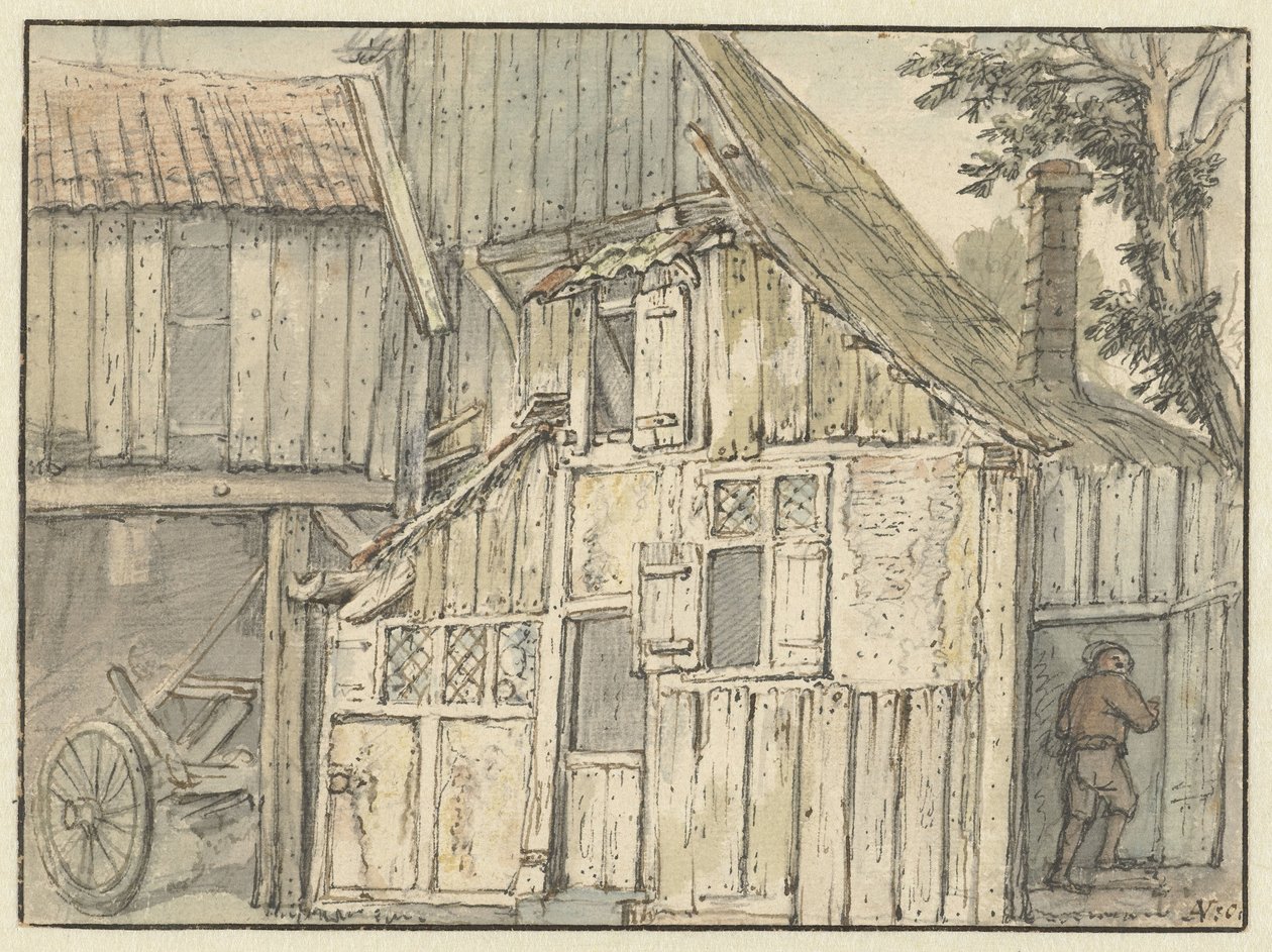 Fasada farmy autorstwa Isaac van Ostade