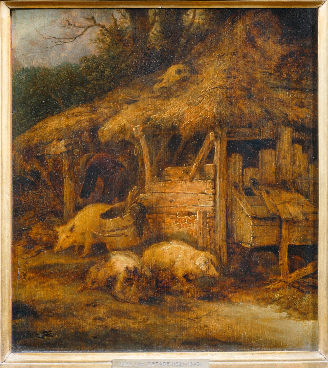 Le Toit à porcs ... autorstwa Isaack Jansz van Ostade