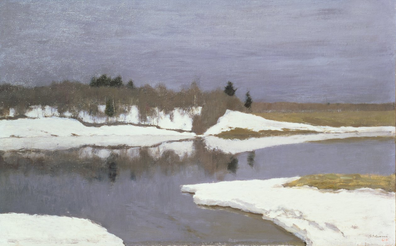 Wczesna wiosna, 1898-99 autorstwa Isaak Ilyich Levitan