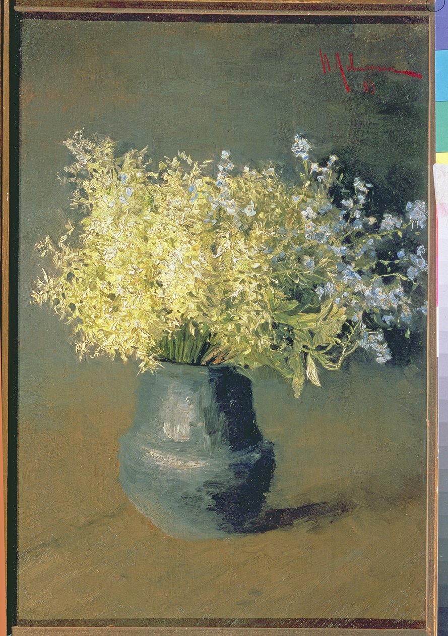 Dzikie bzy i niezapominajki, 1889 autorstwa Isaak Ilyich Levitan