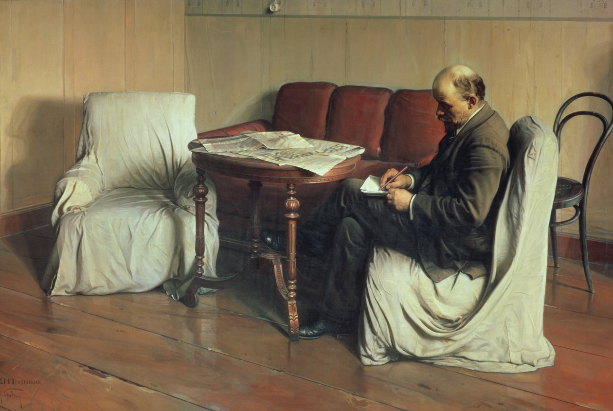 Włodzimierz Lenin (1870-1924) na Smolnym, 1930 r. autorstwa Isaak Israilevich Brodsky