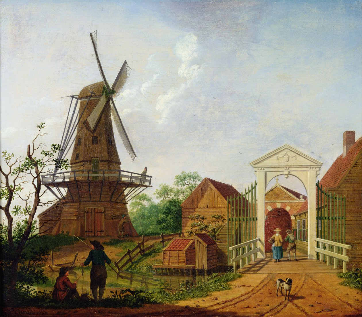 Wiatrak, 1787 autorstwa Isaac Ouwater