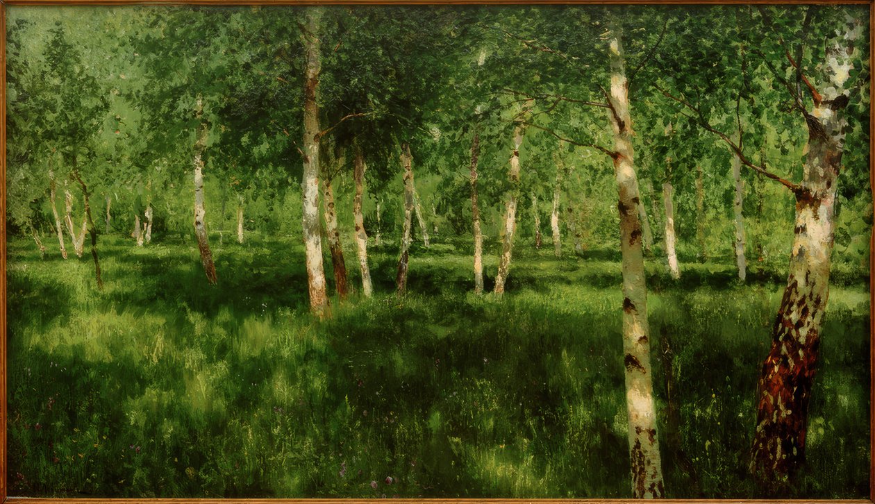 Birkenhain autorstwa Isaak Ilyich Levitan