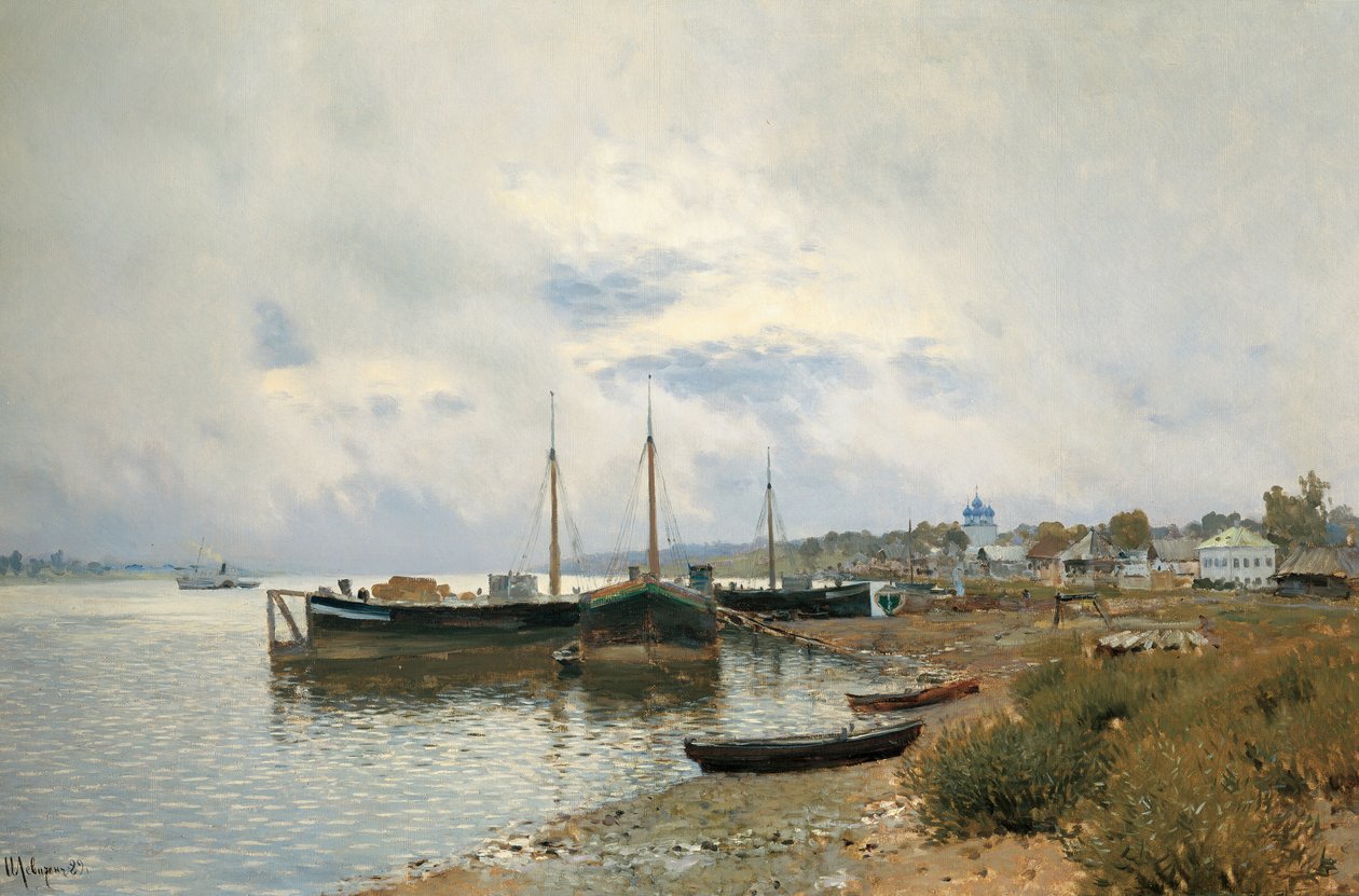 Po deszczu. Plyos, 1889. autorstwa Isaak Ilyich Levitan