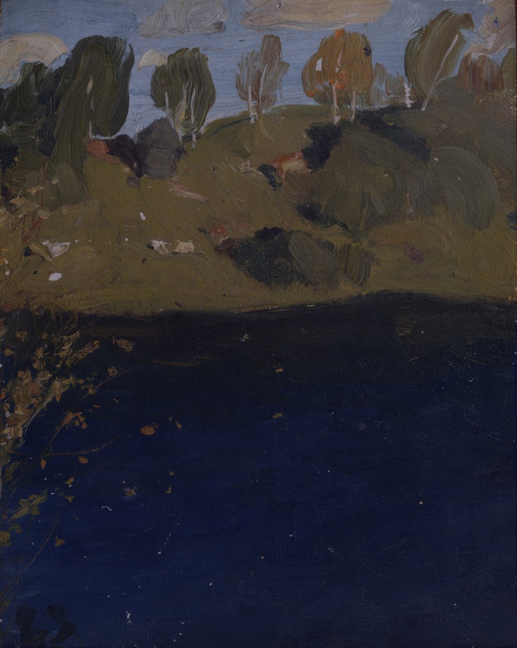 Nad jeziorem. Jesień, lata 90. XIX wieku autorstwa Isaak Ilyich Levitan