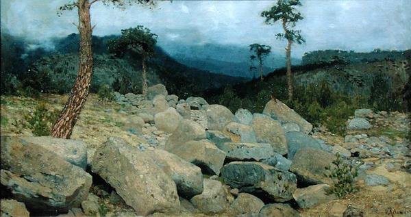 W Górach Krymskich, 1886 autorstwa Isaak Ilyich Levitan
