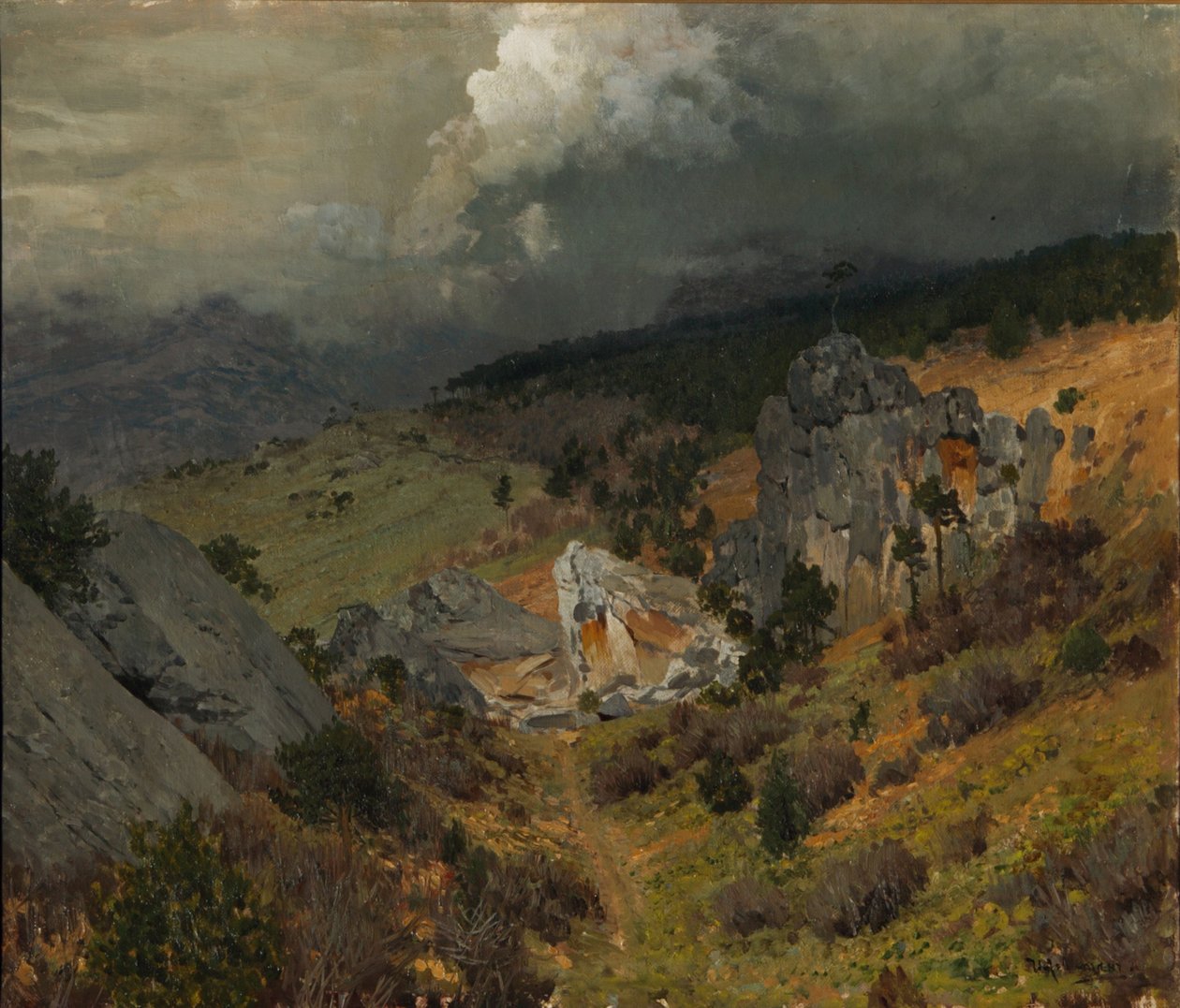 W górach krymskich, 1886 autorstwa Isaak Ilyich Levitan