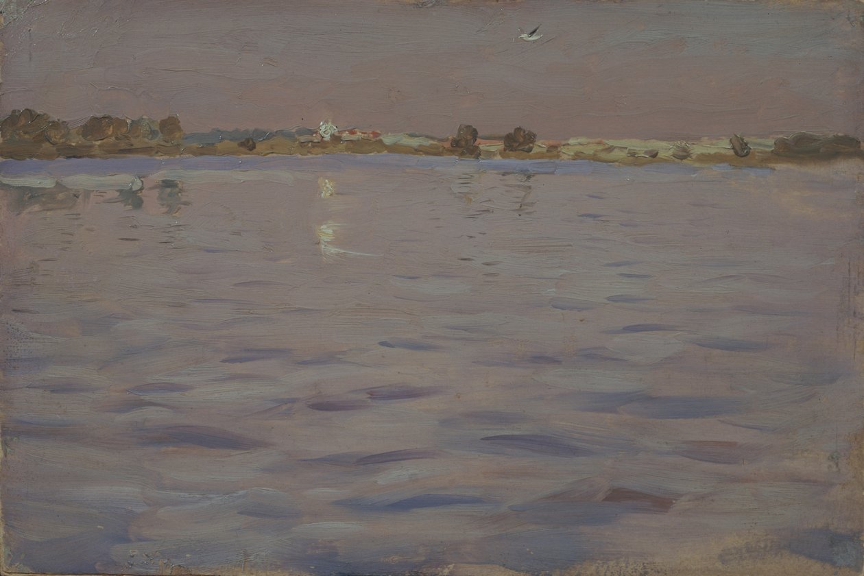 Ostatnie słońca. Jezioro, 1898-1899 autorstwa Isaak Ilyich Levitan