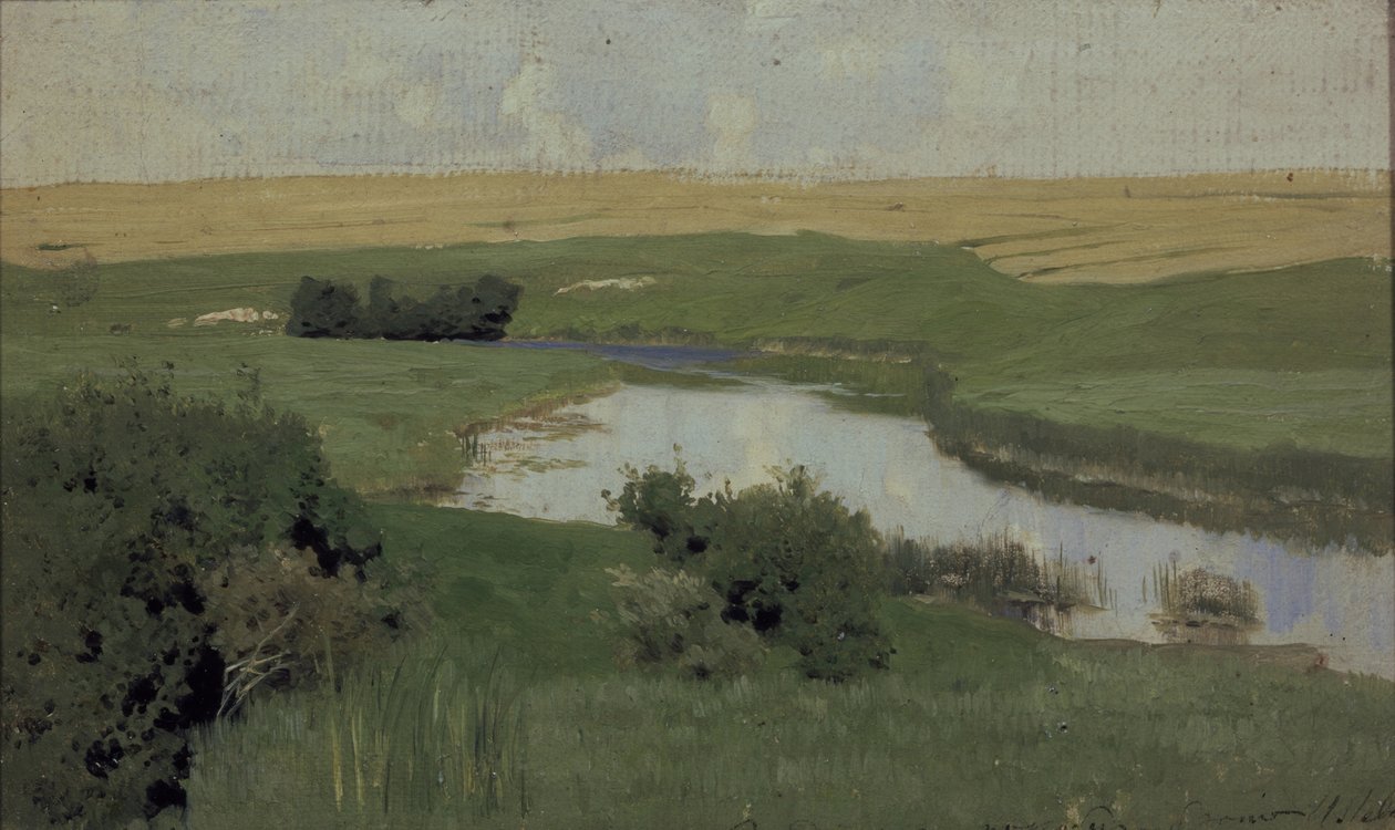 Mała rzeka Istra, 1885-1886 autorstwa Isaak Ilyich Levitan