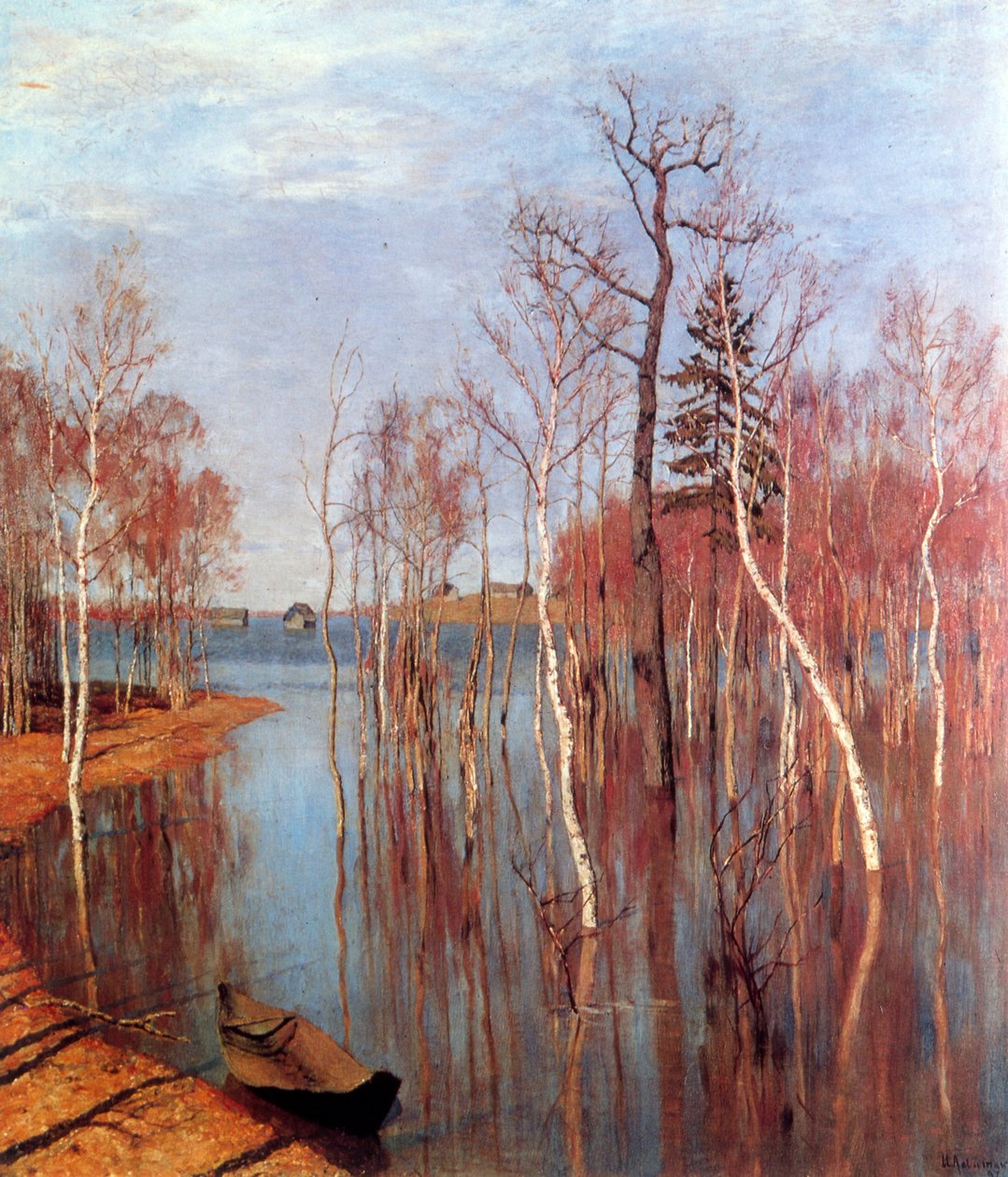 Wiosenne powodzie autorstwa Isaak Ilyich Levitan