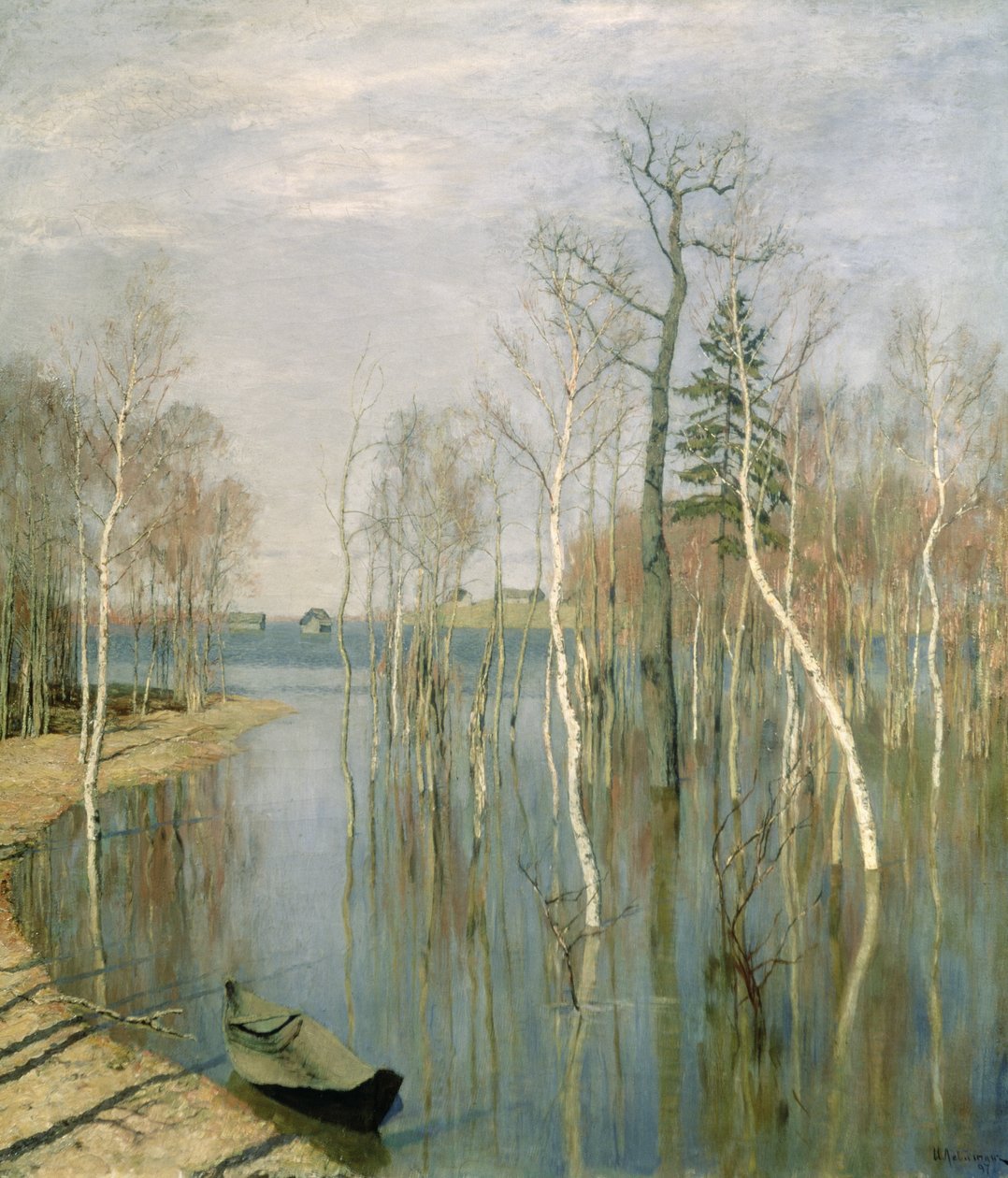 Wiosna, Wysoka Woda, 1897 autorstwa Isaak Ilyich Levitan