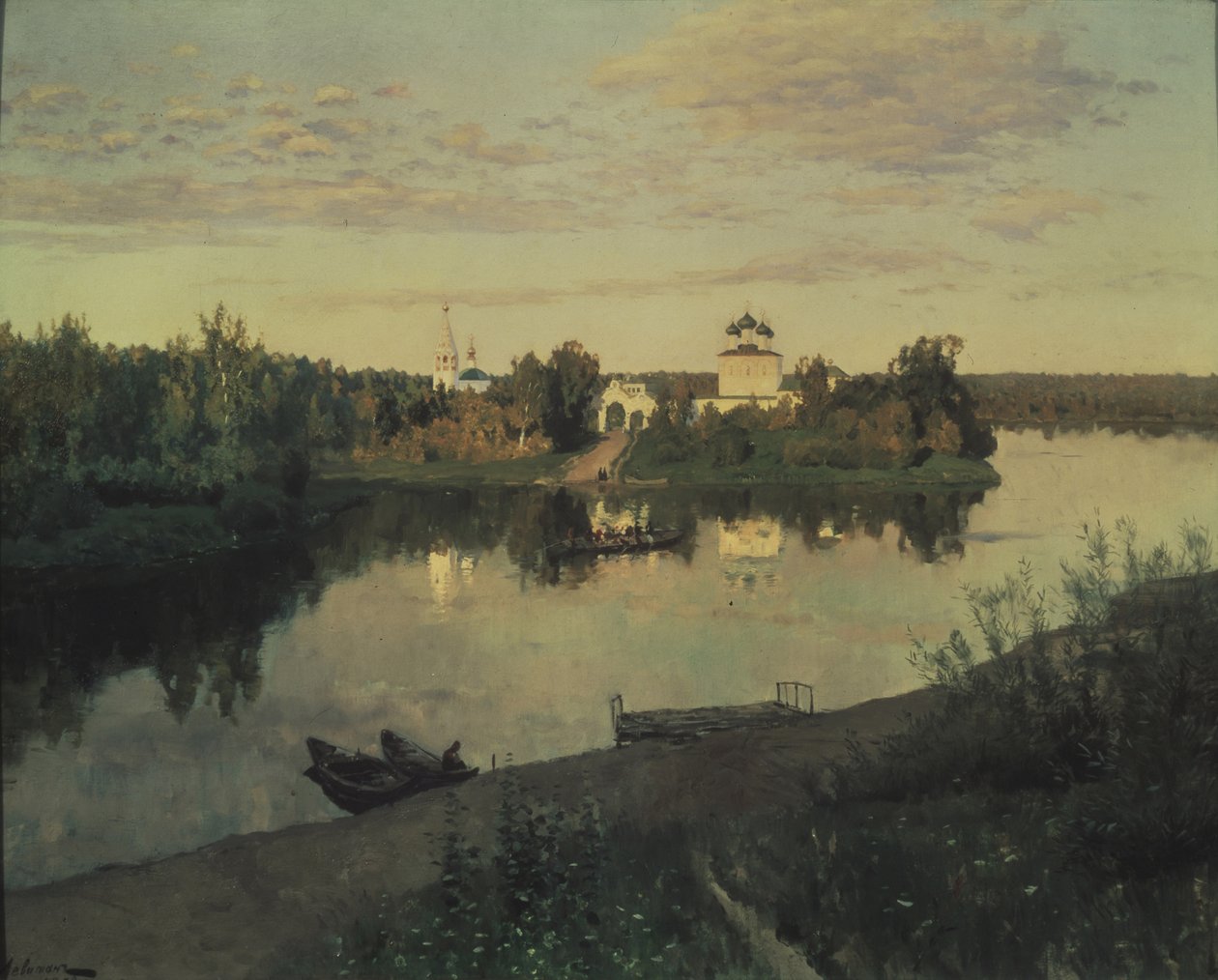Dzwonienie wieczorne, 1892 autorstwa Isaak Ilyich Levitan