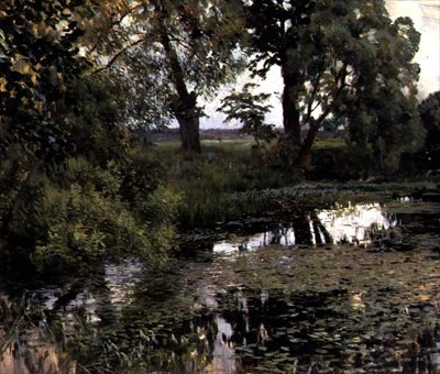 Zarośnięty staw autorstwa Isaak Ilyich Levitan