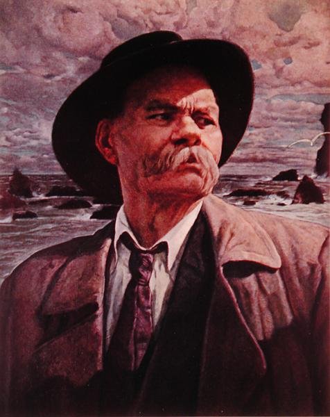 Maksym Gorki (1868-1936) c.1930-36 (lito) autorstwa Isaak Israilevich Brodsky