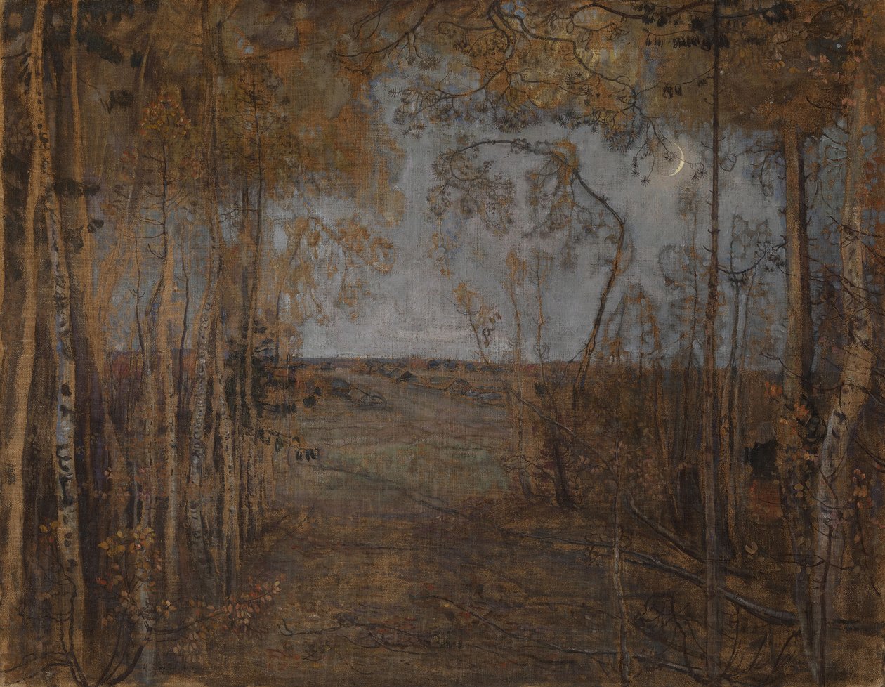 Księżyc w nowiu, 1912 autorstwa Isaak Israilevich Brodsky