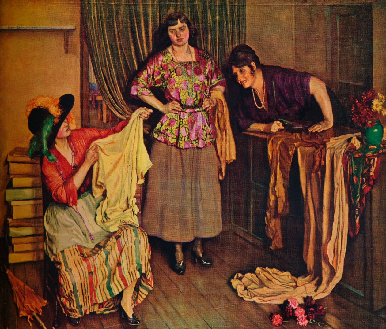 „Sklep z bluzkami”, 1925 autorstwa Isabel Codrington