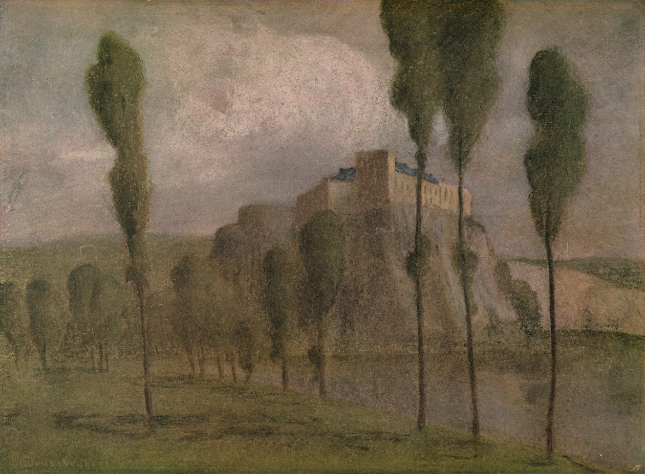 „Zamek Północny”, ok. 1900 r. autorstwa Isobelle Ann Dods Withers