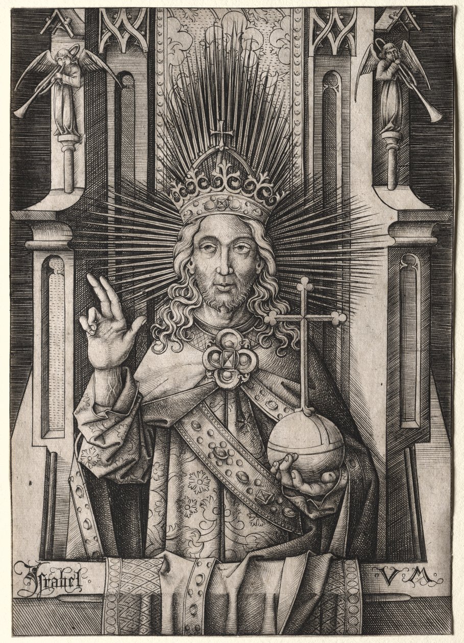 Chrystus Odkupiciel (przed Salvatore) autorstwa Israhel van Meckenem