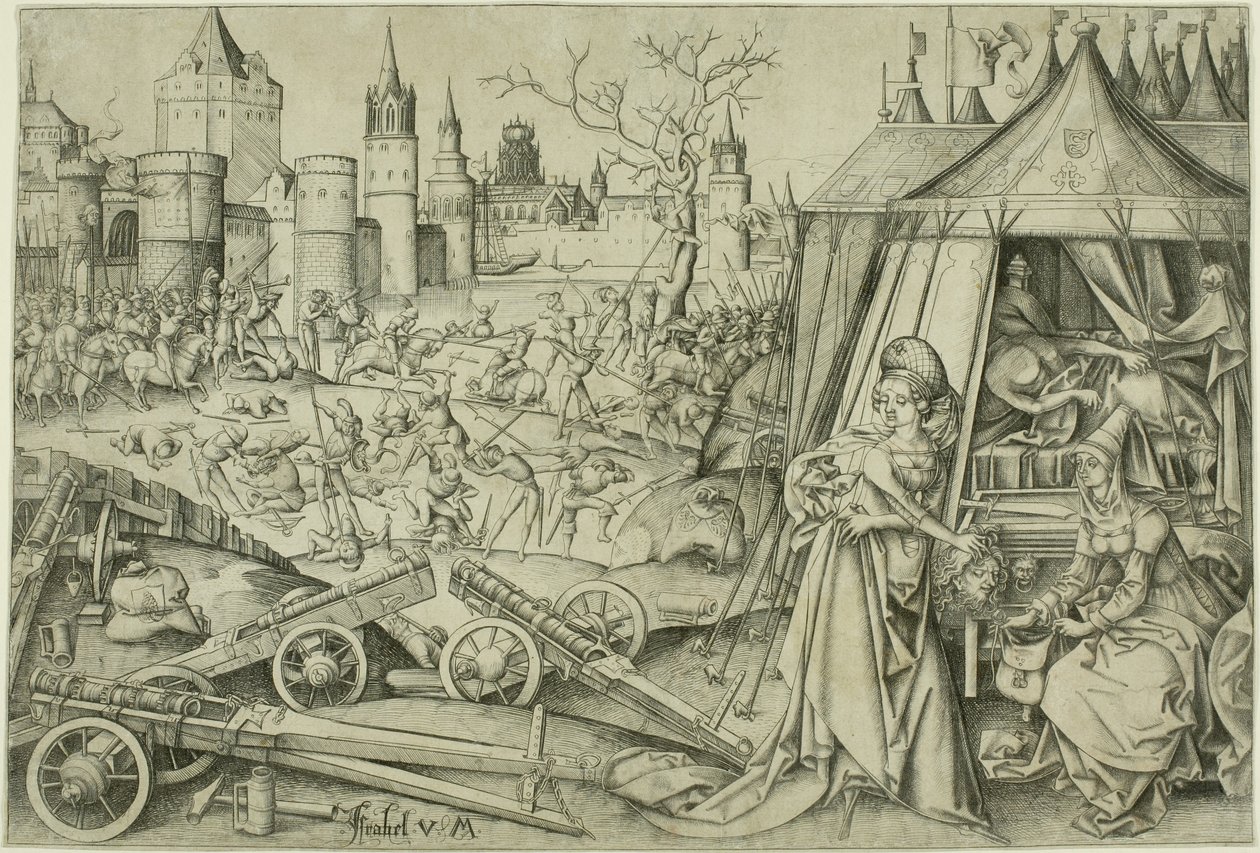 Judyta, ok.1495 autorstwa Israhel van Meckenem