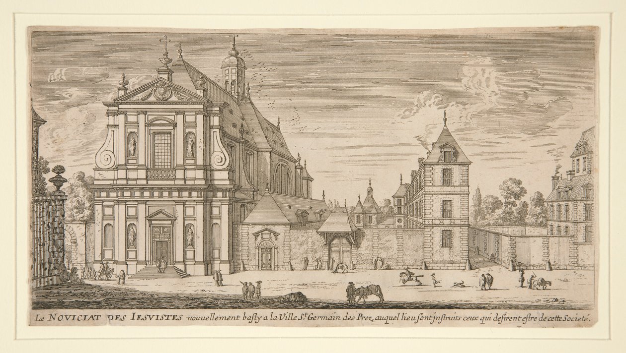 Nowicjat jezuitów w St. Germain des Pres autorstwa Israël Silvestre