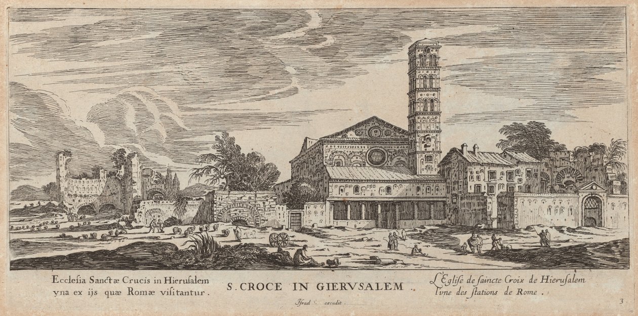 S. Croce w Jerozolimie autorstwa Israël Silvestre