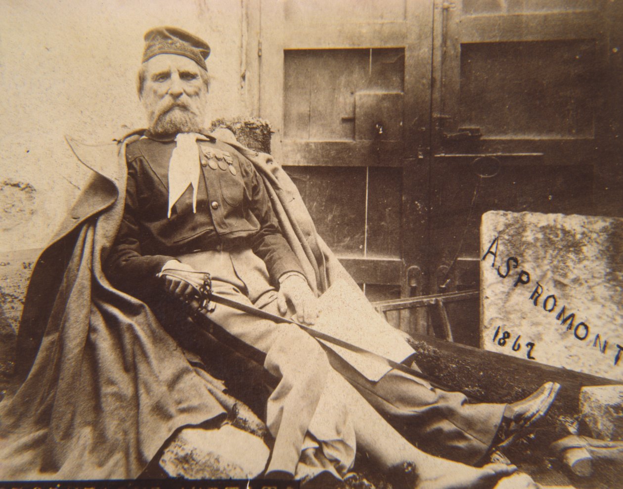 Garibaldi w Aspromonte, 1862 r. autorstwa Italian Photographer