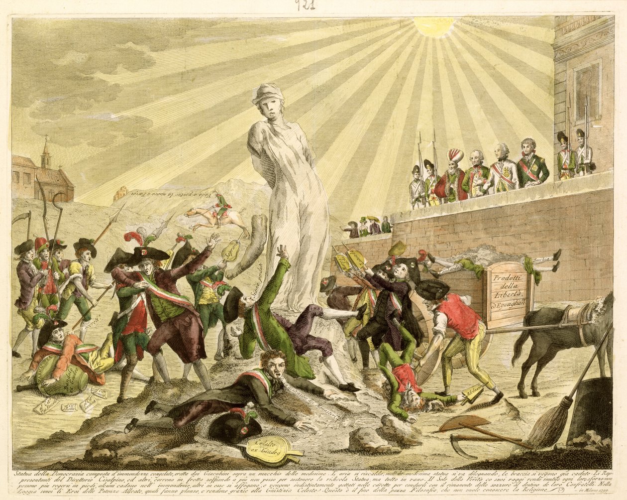 Statua Demokracji, 1799 autorstwa Italian School