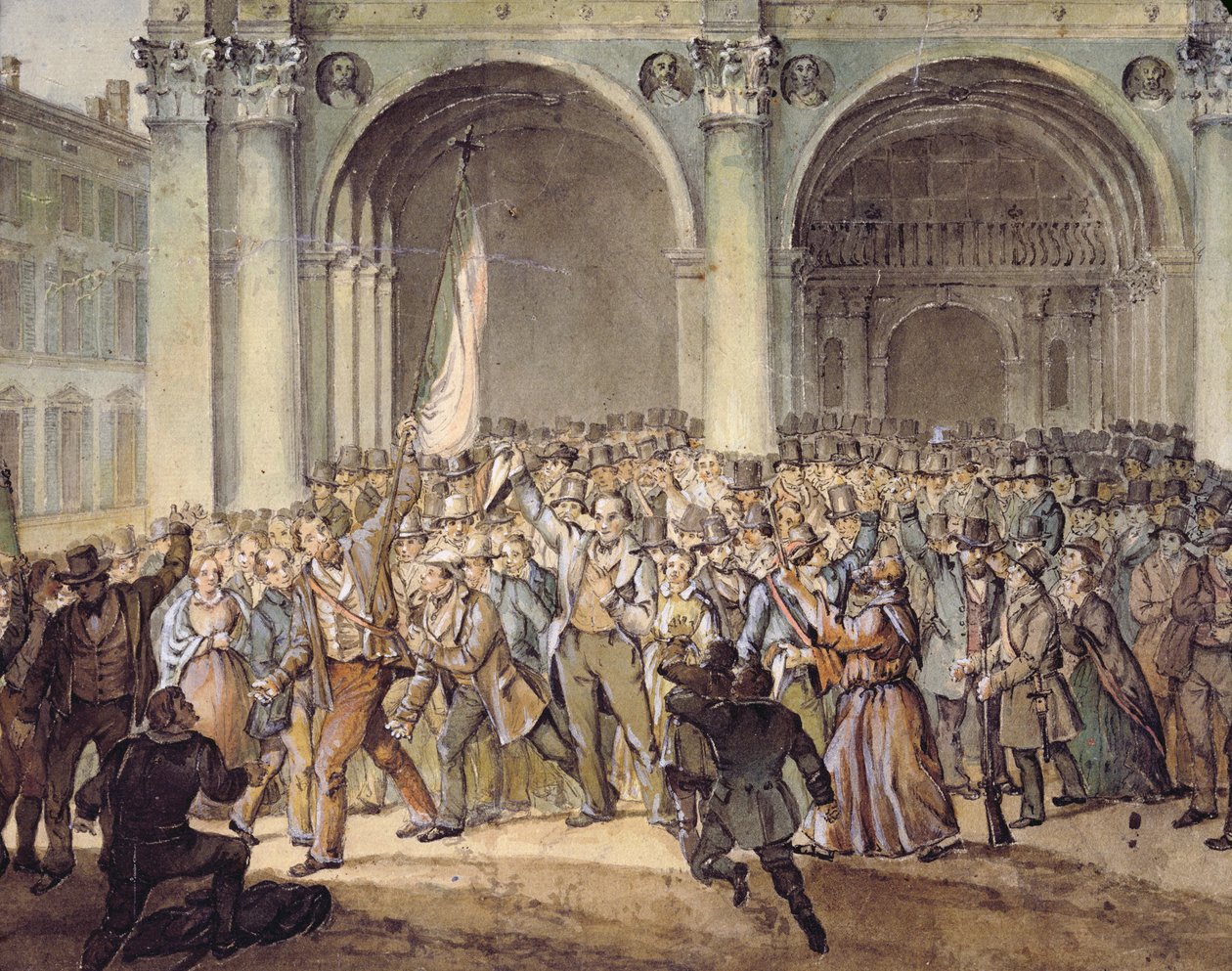 Dziesięć dni Brescii po 1849 r. autorstwa Italian School