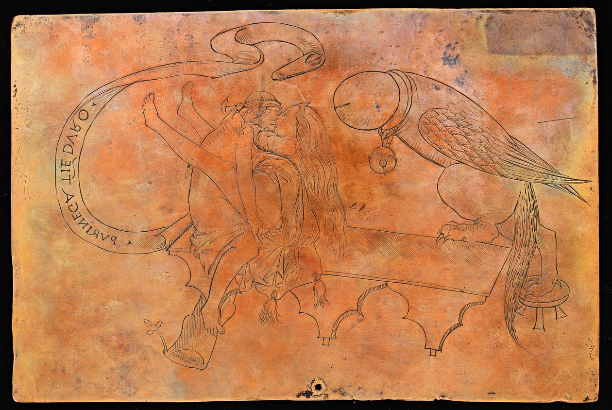 Alegoria o kopulacji [verso] autorstwa Italian 15th Century