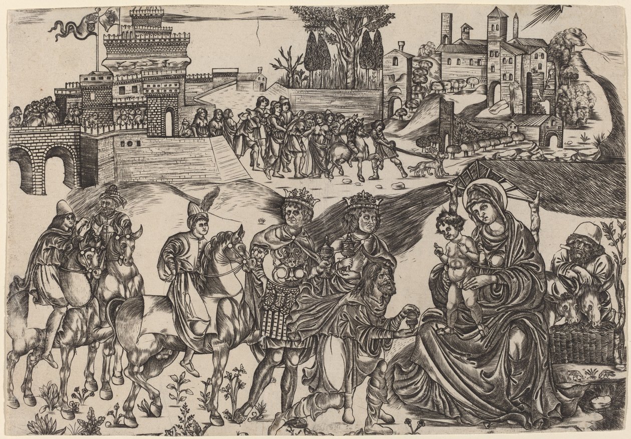 Pokłon Trzech Króli autorstwa Italian 16th Century