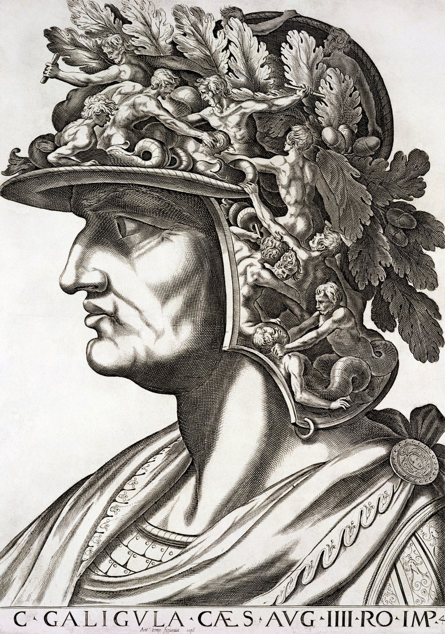 Kaligula Cezar (12-41 ne), 1596 autorstwa Italian School