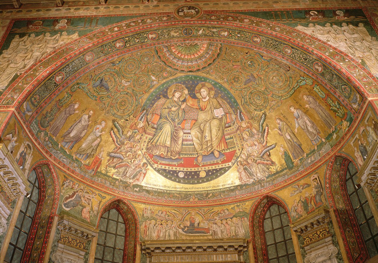 Chrystus na tronie (mozaika) autorstwa Italian School