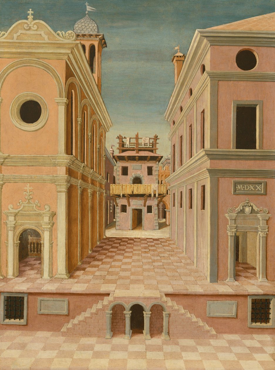 Widok na miasto (malarstwo) autorstwa Italian School