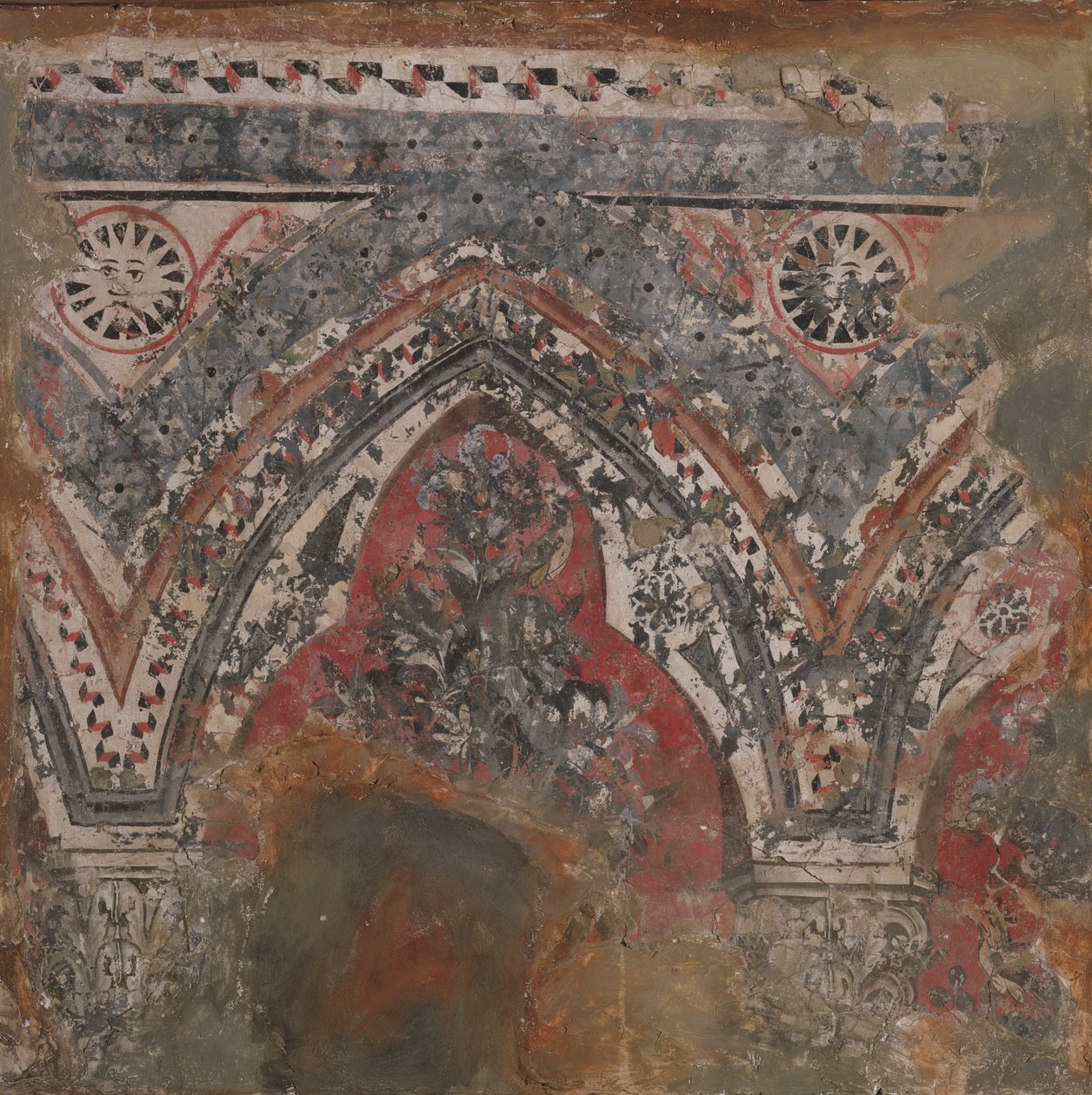 Fragment z muralu autorstwa Italian School
