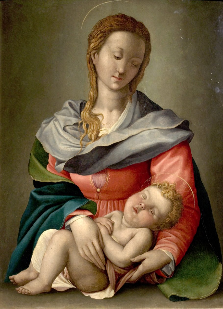 Madonna z Dzieciątkiem, ok.1525-40 autorstwa Italian School