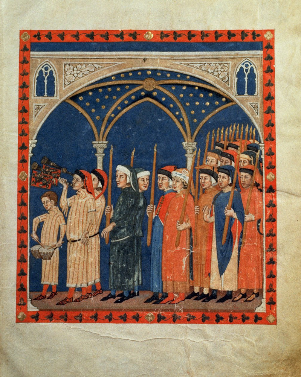 Ms 973 c.20 Procesja autorstwa Italian School