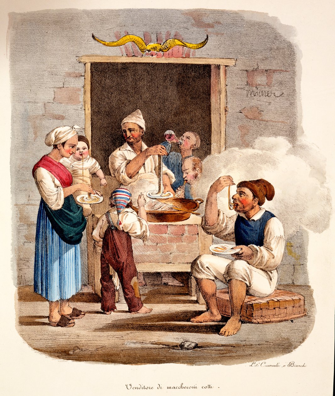 Sprzedawca makaronu autorstwa Italian School